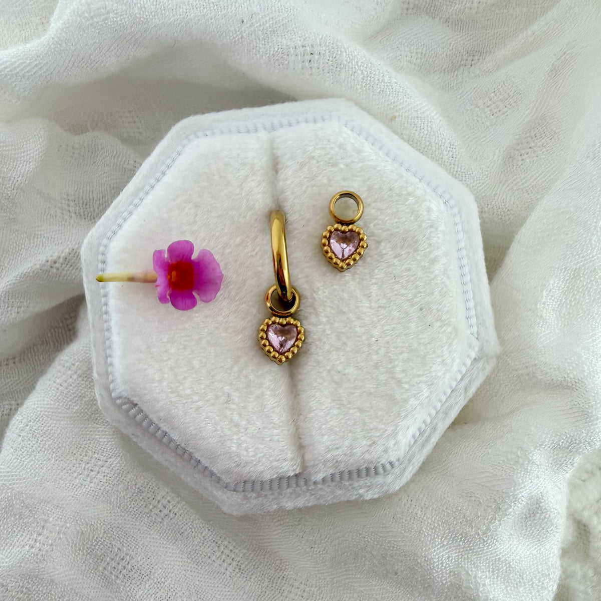 Crystal Heart Charms - Myzie Collection Lise's Pieces