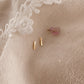 Teeny bar studs - gold