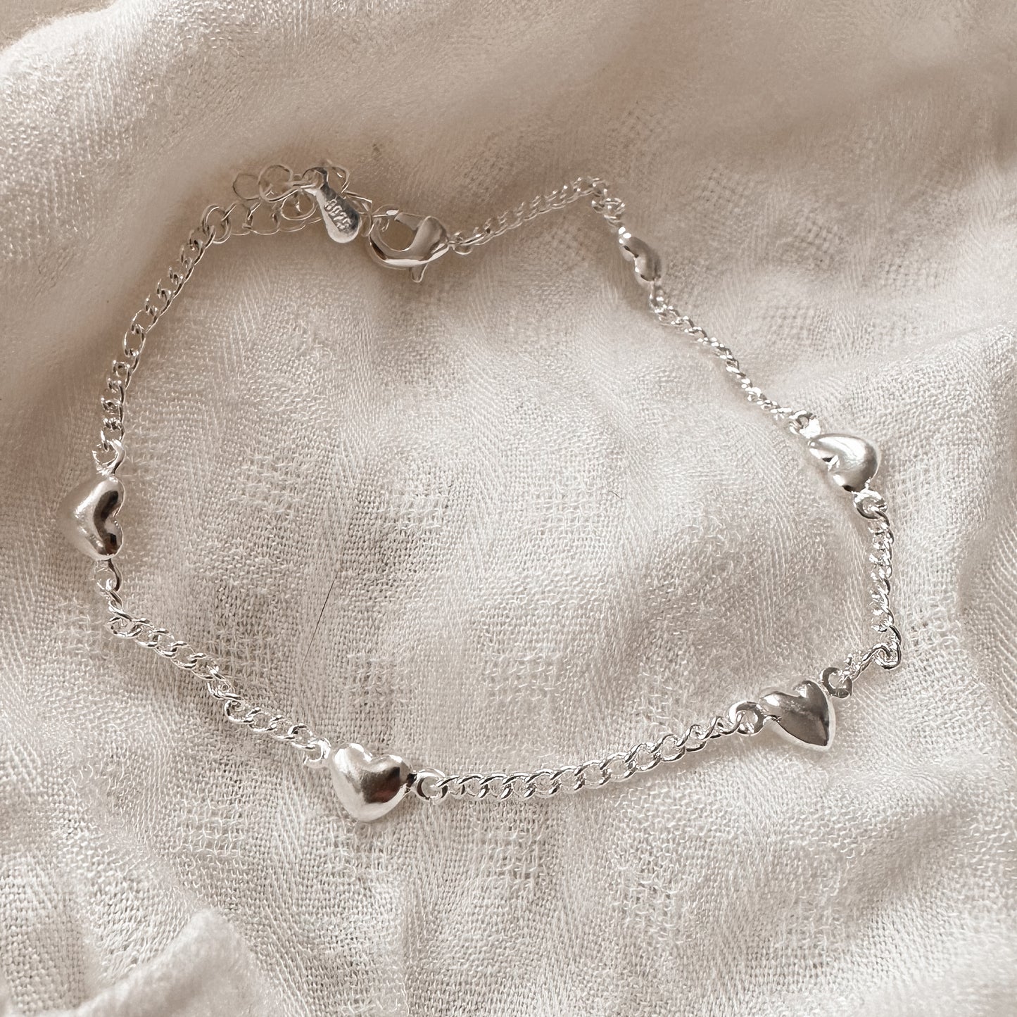 Sterling Heart Bracelet