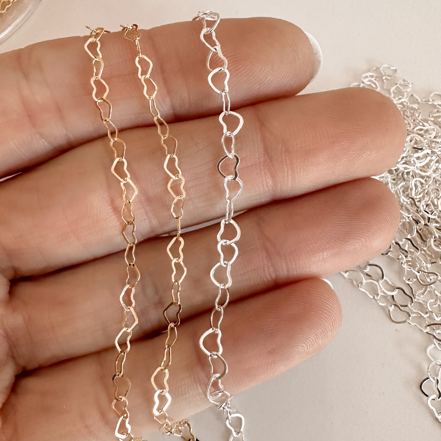 Open Heart Necklace - 14k gold