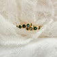 Emerald crystal hoops Lise's Pieces