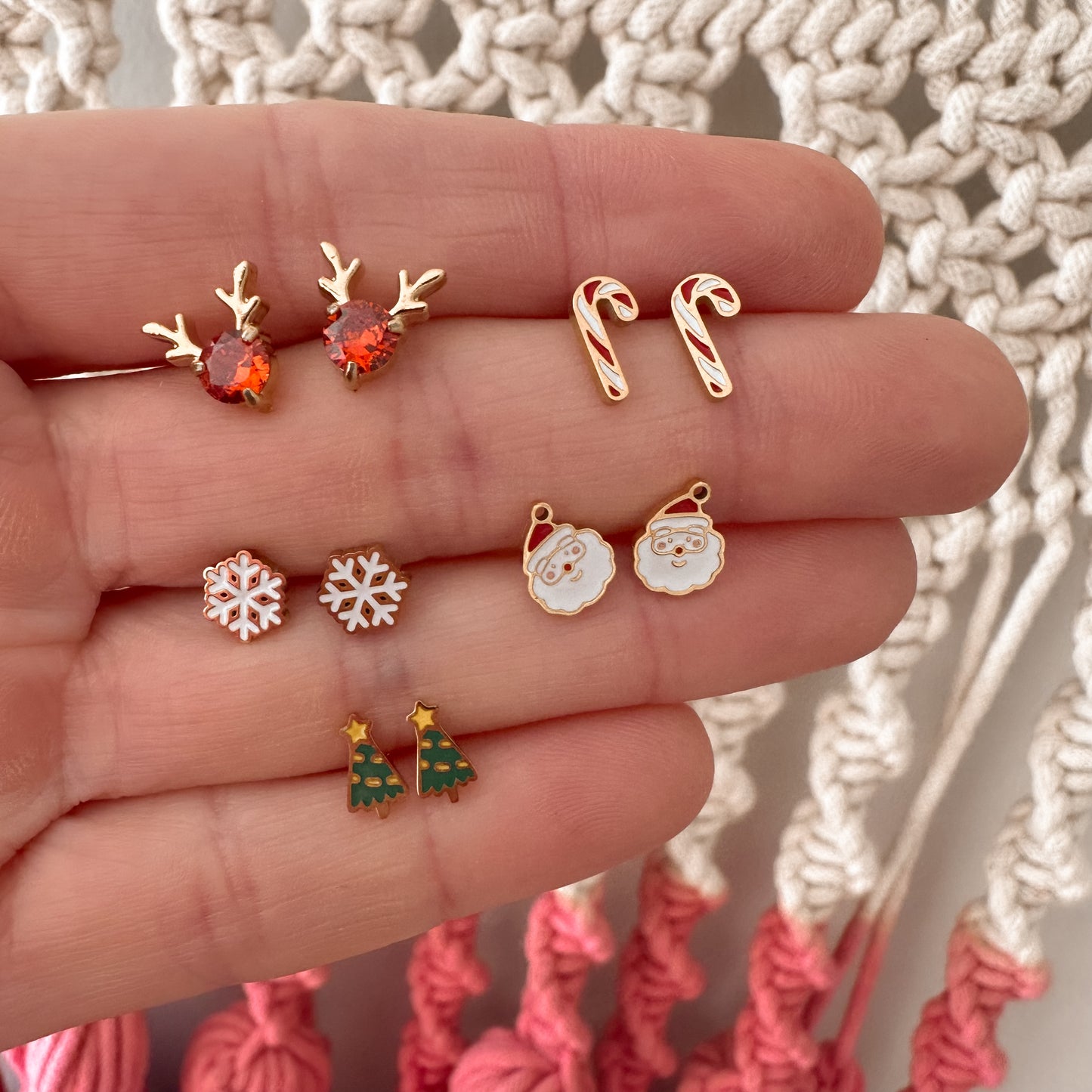 Reindeer Gem Screwbacks - Myzie Collection