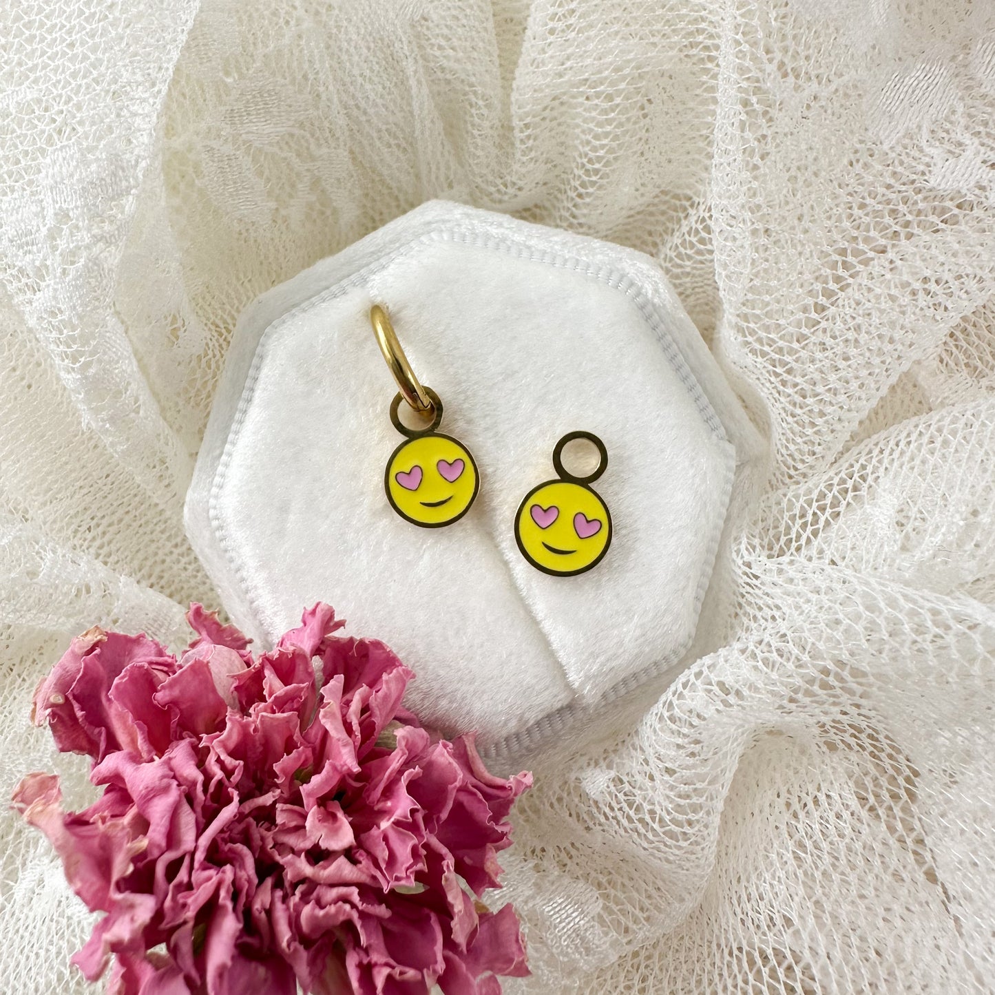 Yellow Heart Eye Charms - Myzie Collection Lise's Pieces