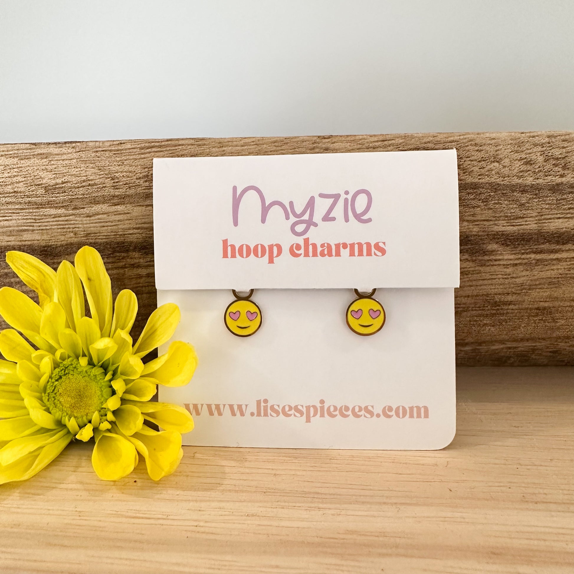 Yellow Heart Eye Charms - Myzie Collection Lise's Pieces
