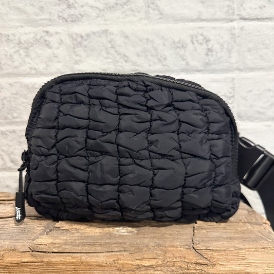 Quilted Nylon sidekick bag - Black