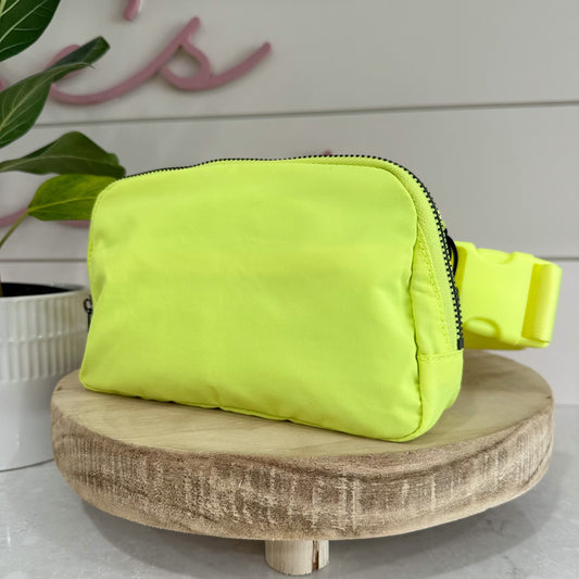 Neon Yellow Sidekick Bag