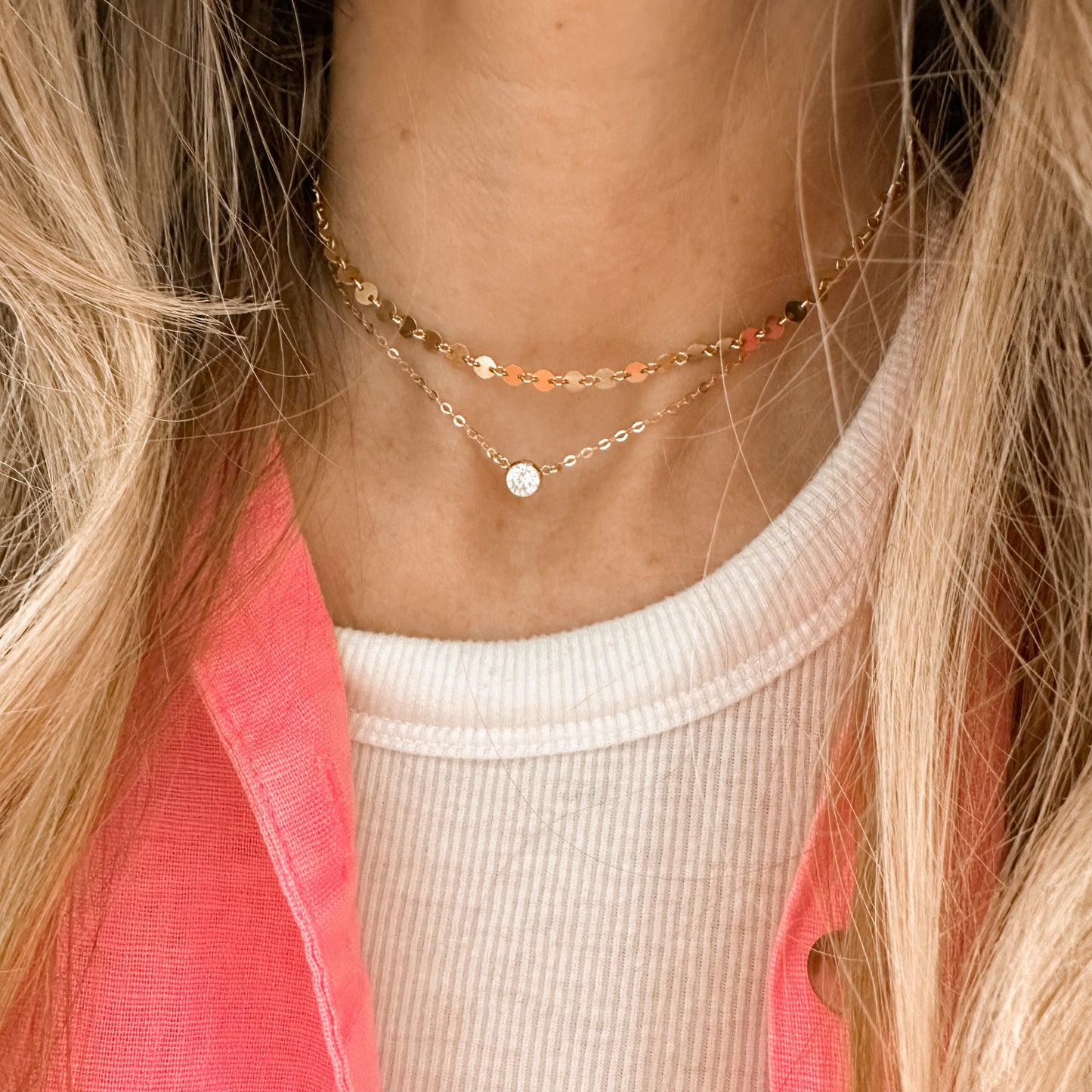 petite crystal necklace