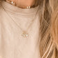 Crystal letter necklace