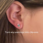 Silicone clip on earring attachment - TWO sets