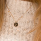 Custom vine monogram necklace - gold or rose gold