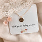 teacher necklace - shine