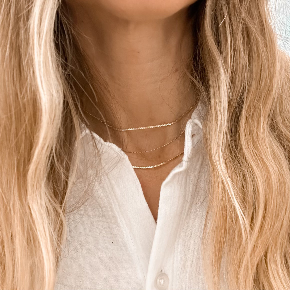 Dainty Ivy chain - gold