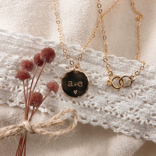 Custom sweetheart necklace - gold or rose gold