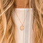 Vintage scalloped necklace - gold