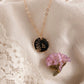 Custom vine monogram necklace - gold or rose gold